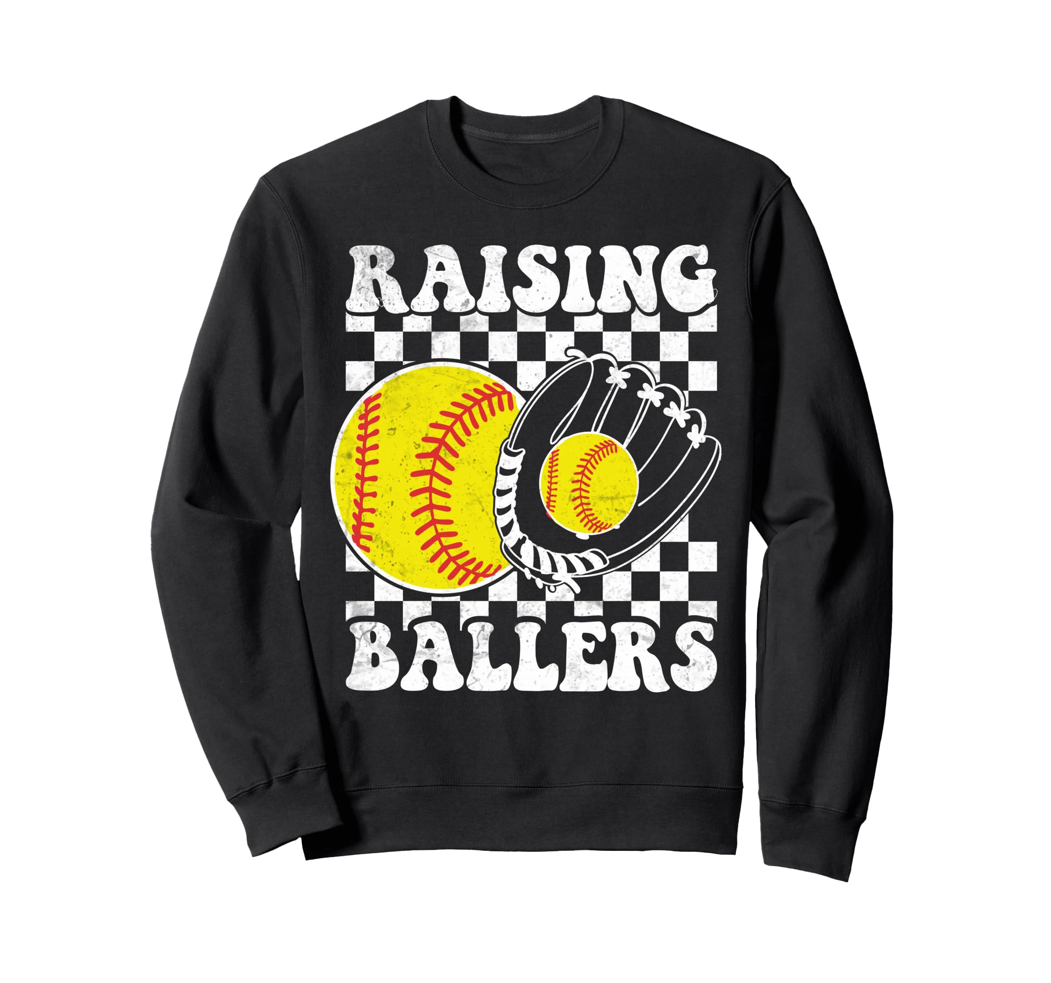 Raising Ballers Funny Mom Sweatshirt - Casual Everyday Wear for Adults - T-Shirt, Sweatshirt, Hoodie
