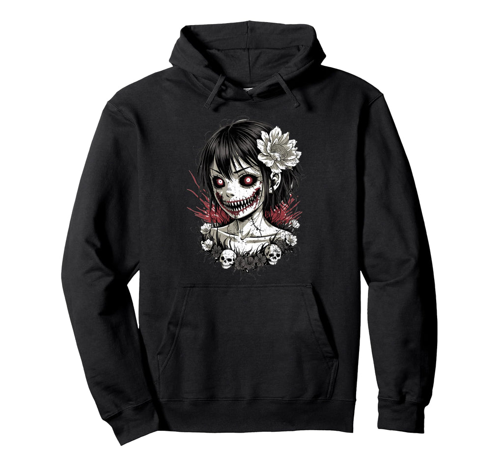 Japanese Horror Anime Manga Y2K Hannya Hoodie - Unique Graphic Men Women - T-Shirt, Sweatshirt, Hoodie