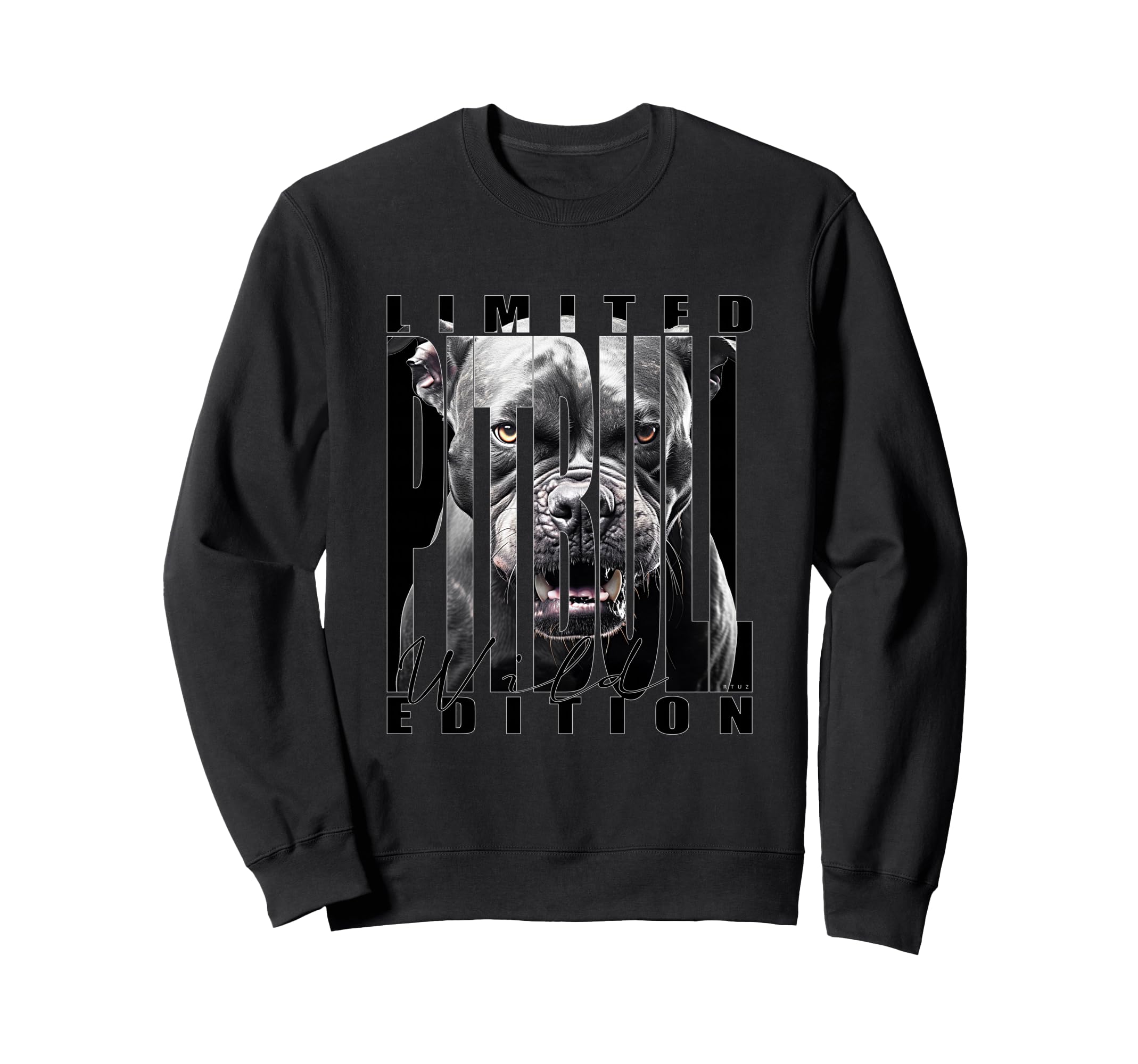 Y2K Streetwear Dog Pit Bull Sweatshirt - Minimalist Print Men Women - T-Shirt, Sweatshirt, Hoodie