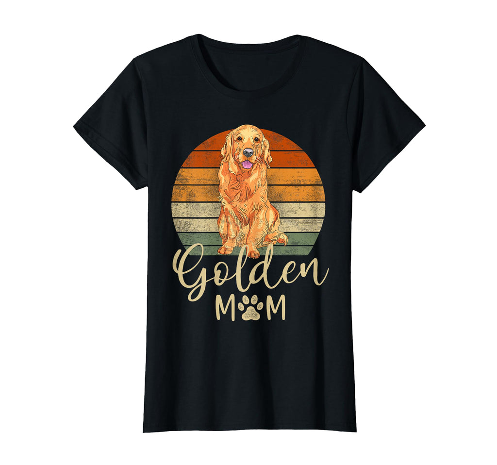 Golden Mom Sunset Golden Retriever Lover T-Shirt - Novelty Apparel Unisex - T-Shirt, Sweatshirt, Hoodie