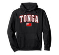 Tonga Tongan Flag Distressed Hoodie - Trendy Graphic for Adults - T-Shirt, Sweatshirt, Hoodie