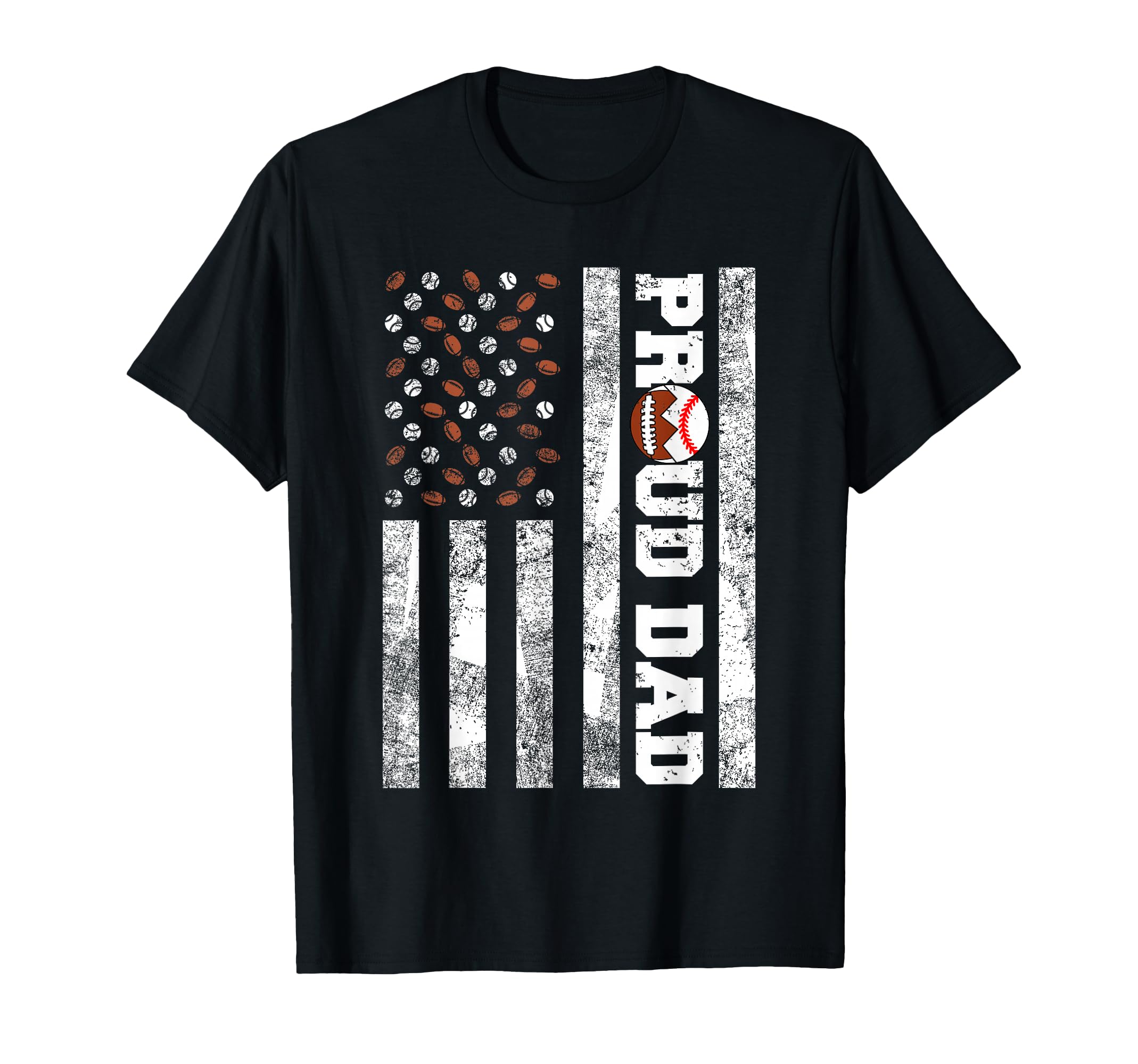 Proud Dad American Flag Funny T-Shirt - Streetwear Style Men Women - T-Shirt, Sweatshirt, Hoodie