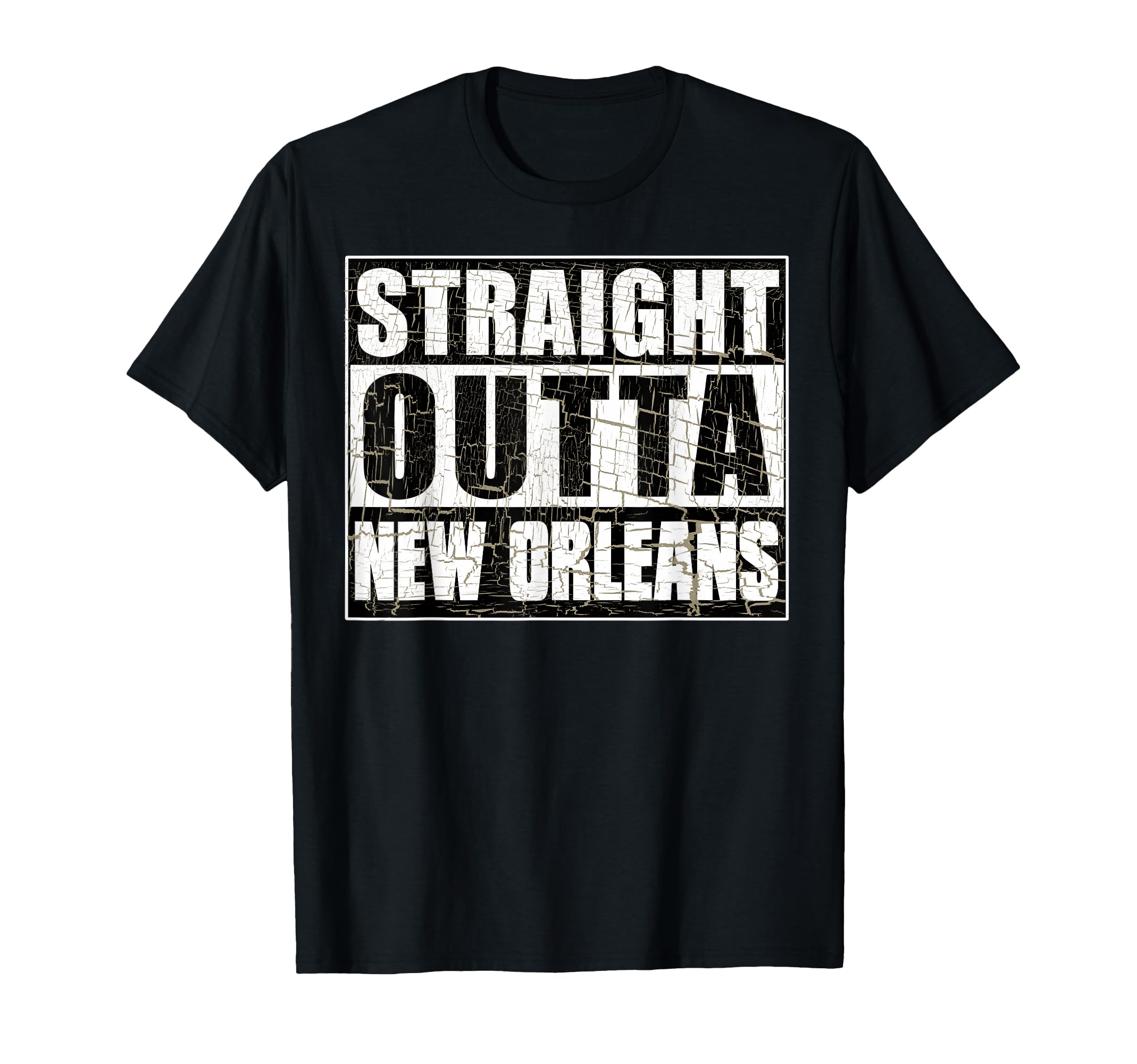 New Orleans Straight Outta New Orleans T-Shirt - Aesthetic Graphic Unisex - T-Shirt, Sweatshirt, Hoodie