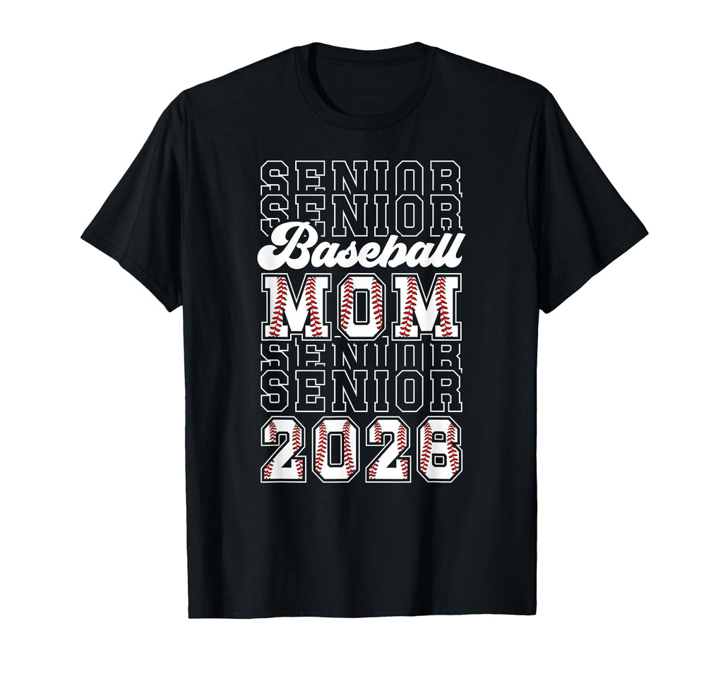 Baseball Senior Mom 2026 Baseball T-Shirt - Custom Art Print Men Women - T-Shirt, Sweatshirt, Hoodie