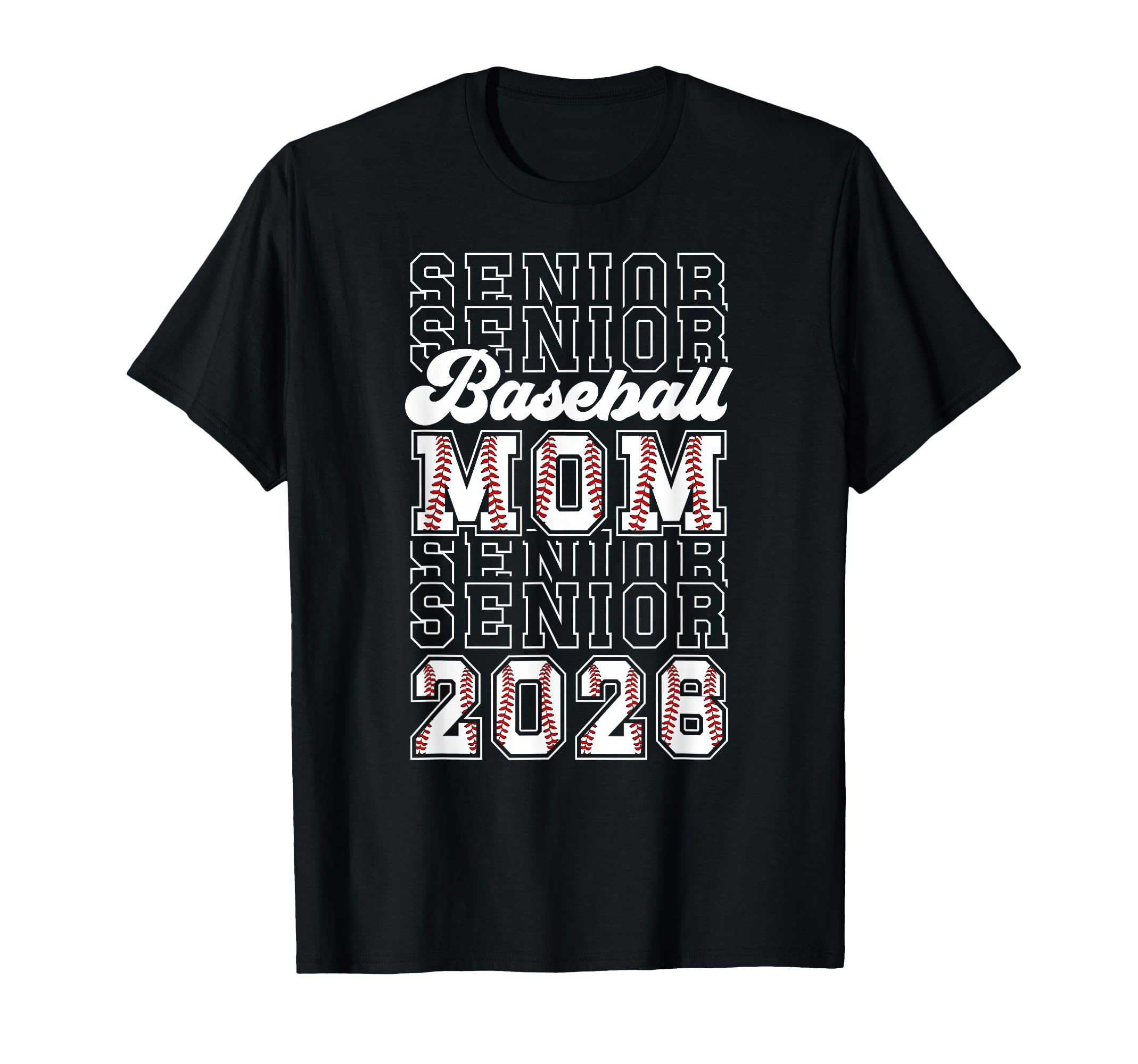 Baseball Senior Mom 2026 Baseball T-Shirt - Custom Art Print Men Women - T-Shirt, Sweatshirt, Hoodie