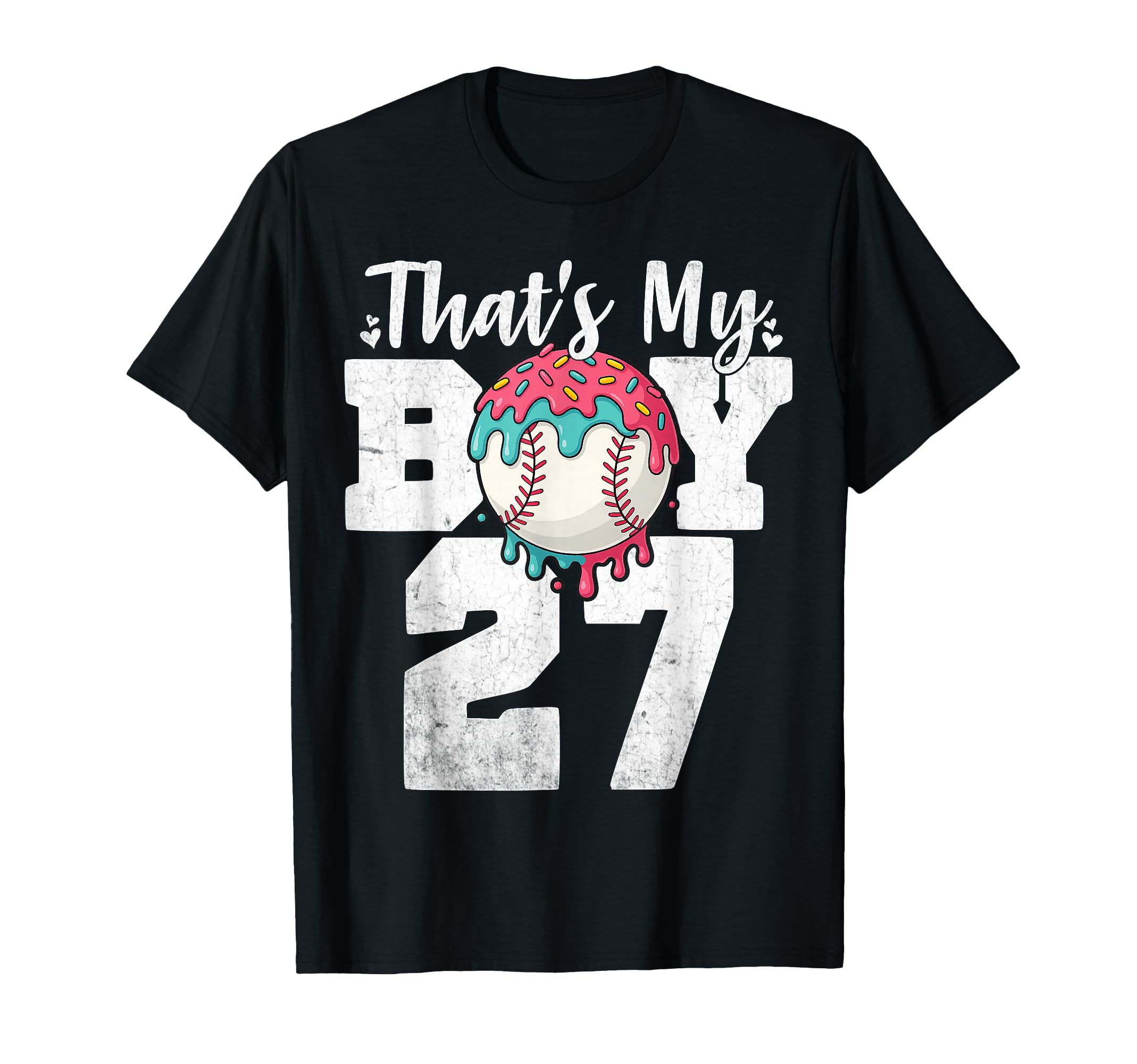 Thats My Baseball 27 Number Mom Dad T-Shirt - Aesthetic Graphic for Adults - T-Shirt, Sweatshirt, Hoodie