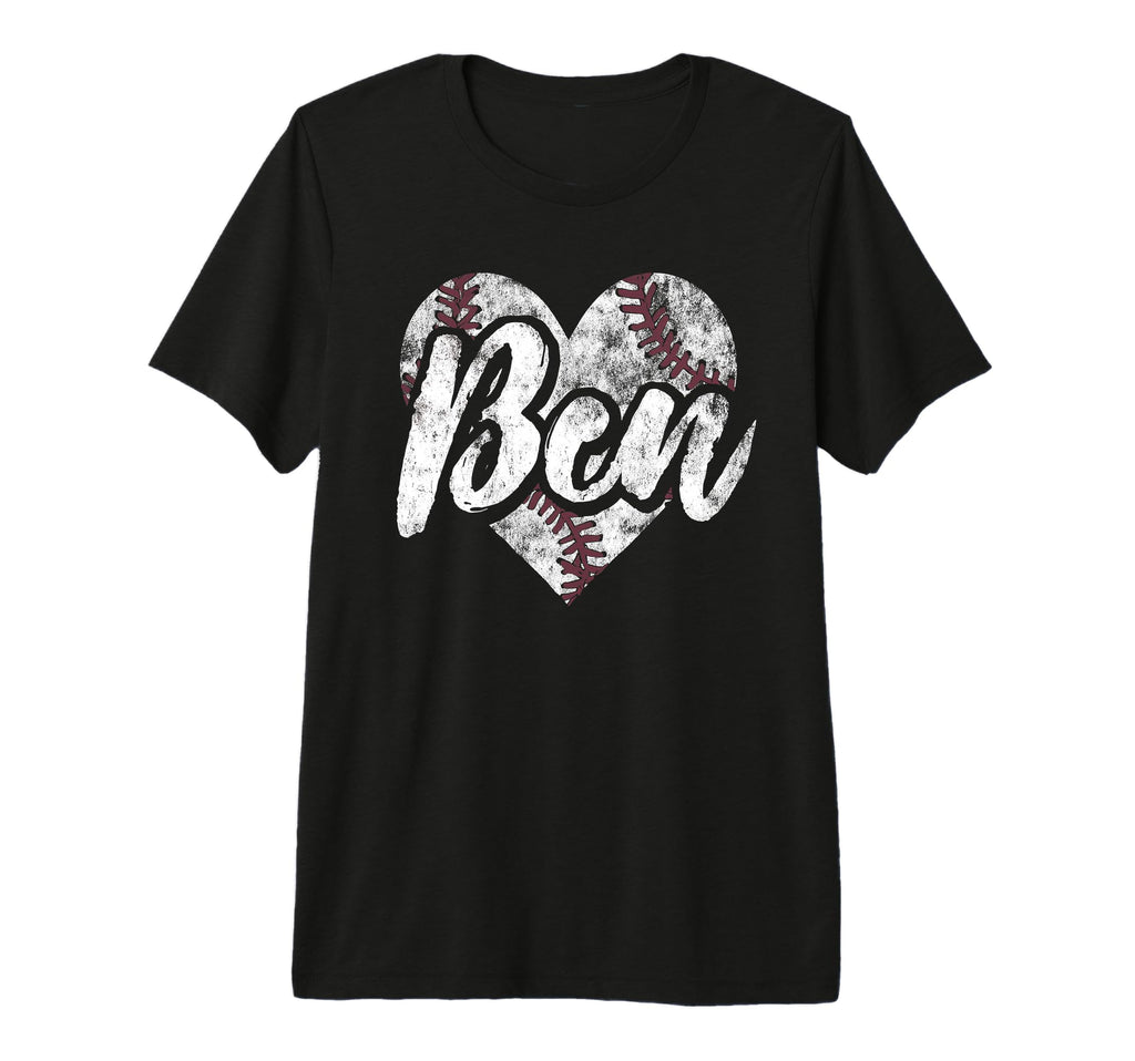 Ben Baseball Personalized Name Mom Mothers T-Shirt - Trendy Graphic Unisex - T-Shirt, Sweatshirt, Hoodie