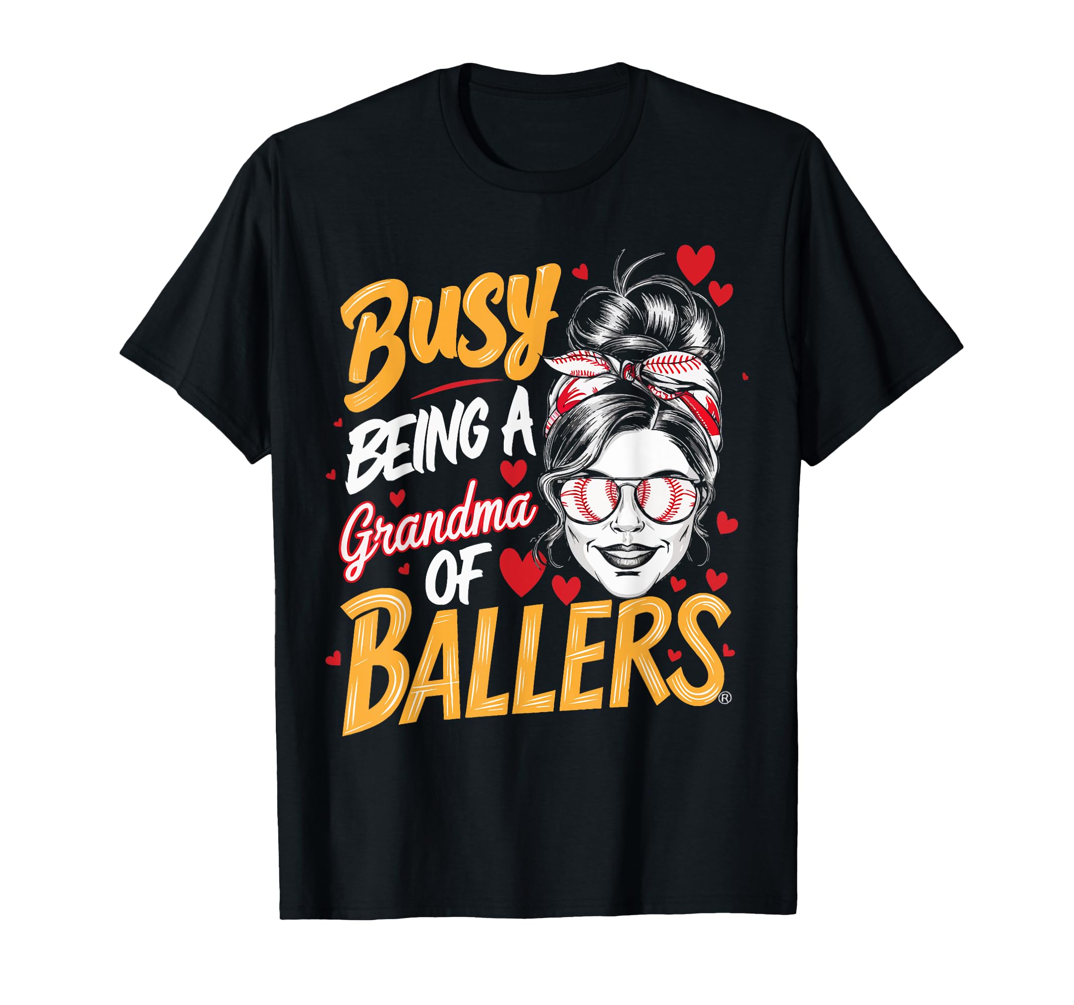 Baseball Grandma Grandmother Granny T-Shirt - Unique Graphic for Adults - T-Shirt, Sweatshirt, Hoodie