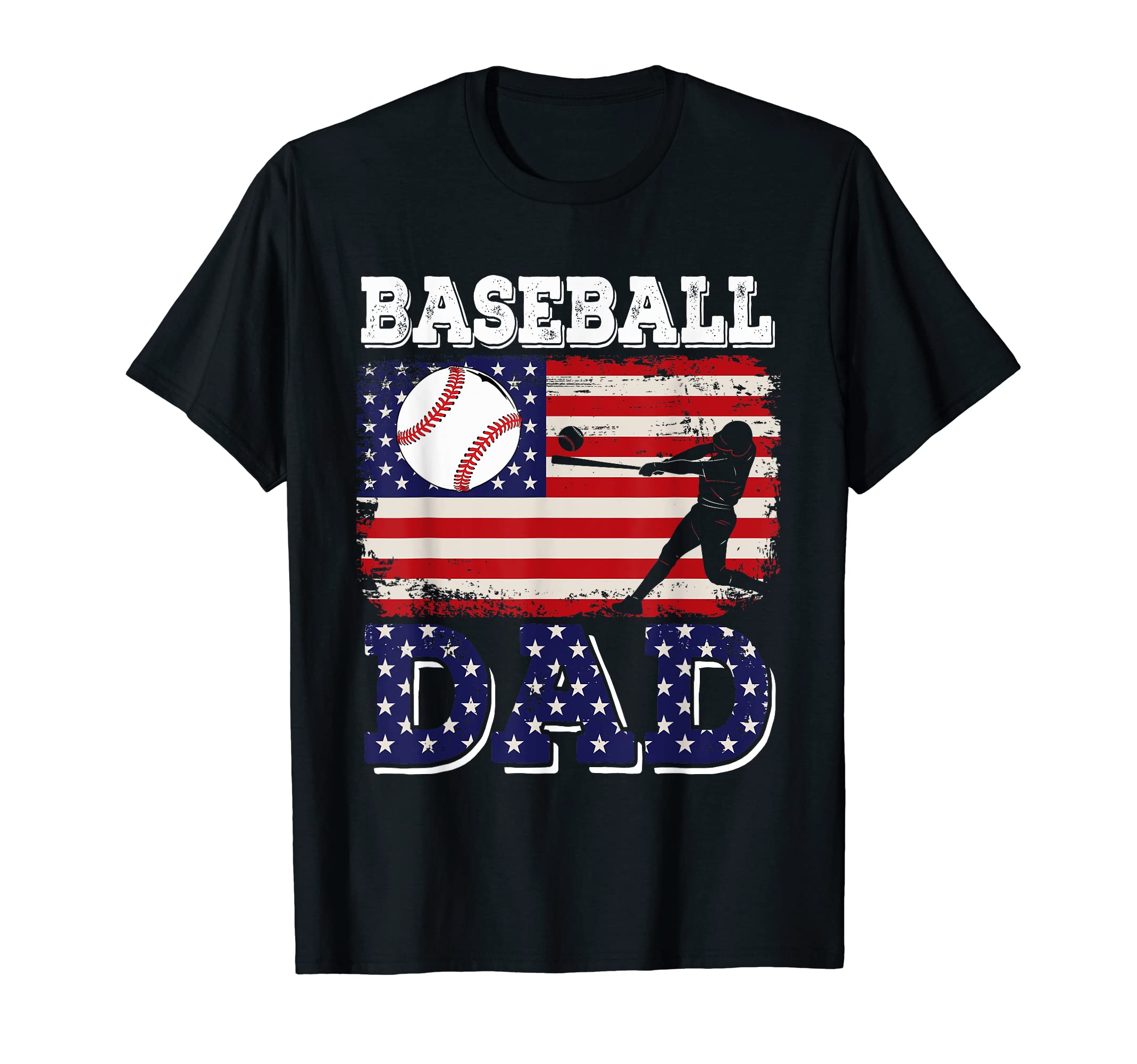 American Flag Baseball Dad Costume T-Shirt - Fun Novelty Design Unisex - T-Shirt, Sweatshirt, Hoodie