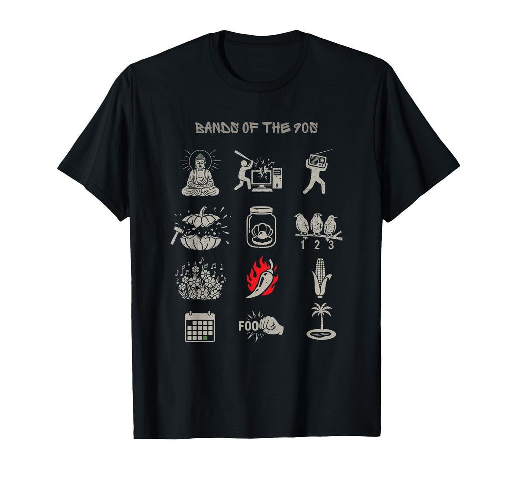 Popular Bands 90S Funny Rock Minimalist T-Shirt - Graphic Print Unisex - T-Shirt, Sweatshirt, Hoodie