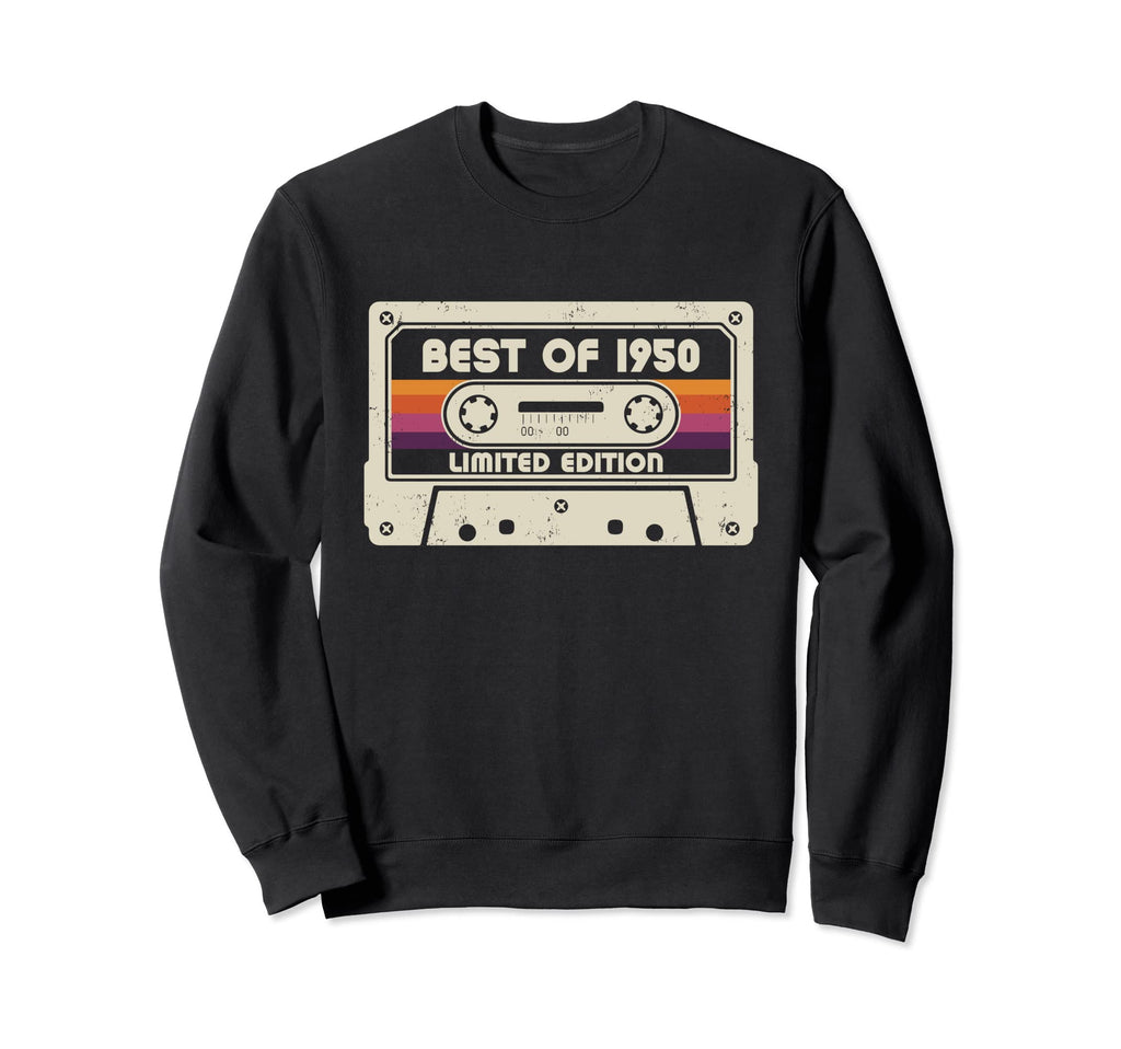 Best 1950 Cassette Tape Birthday Sweatshirt - Novelty Apparel Men Women - T-Shirt, Sweatshirt, Hoodie
