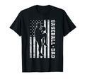 Mens Baseball Dad Usa American T-Shirt - Fun Novelty Design for Adults - T-Shirt, Sweatshirt, Hoodie