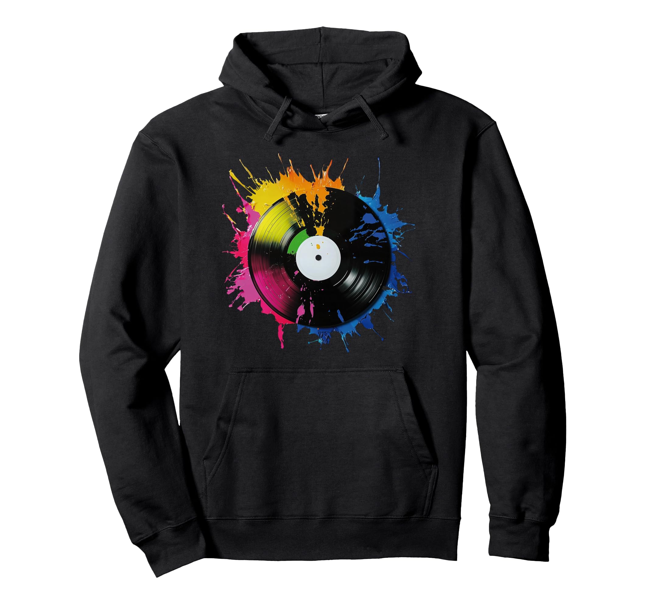 Music Lover Dj Turntable Vinyl Record Hoodie - Graphic Print for Adults - T-Shirt, Sweatshirt, Hoodie