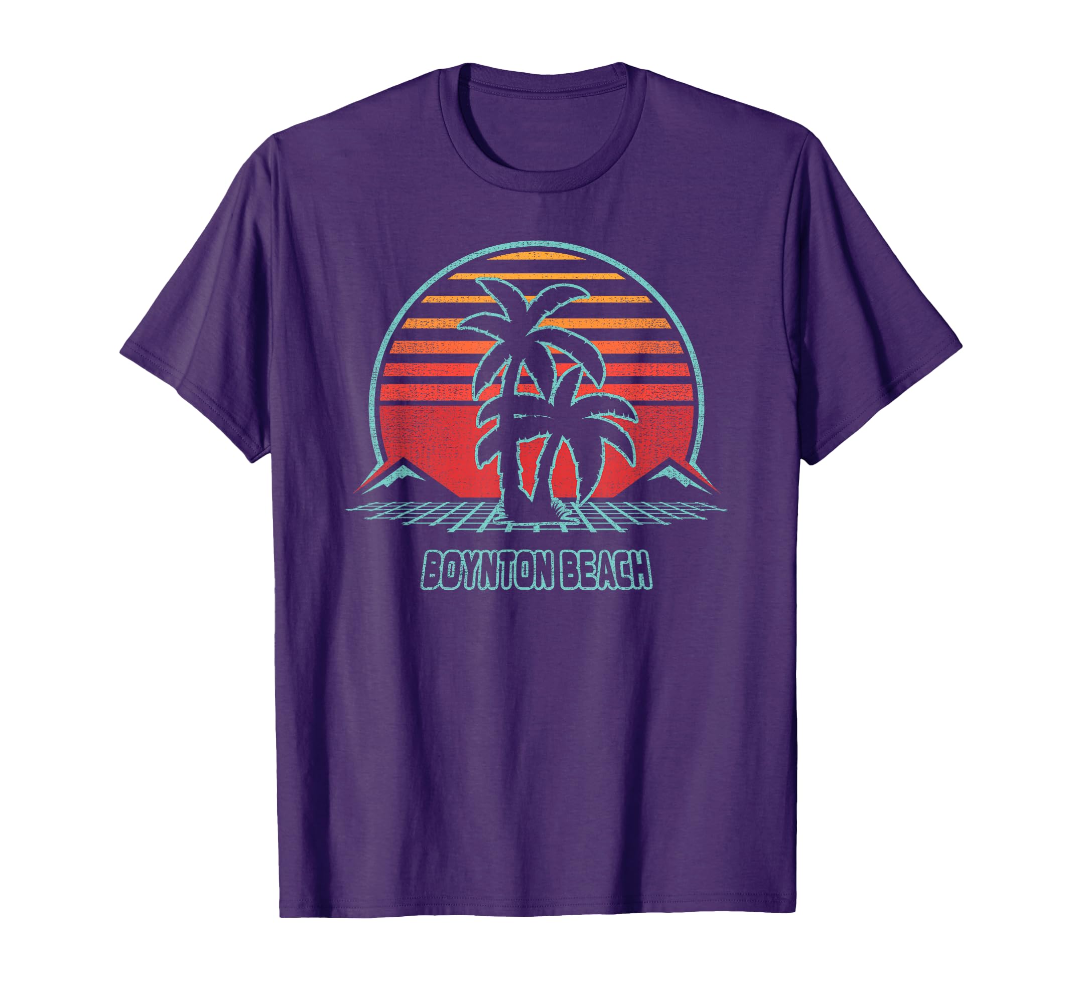 Boynton Beach 80S T-Shirt - Fun Novelty Design Men Women - T-Shirt, Sweatshirt, Hoodie