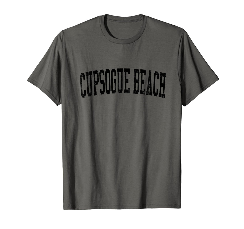 Cupsogue Beach Distressed Black T-Shirt - Novelty Apparel for Adults - T-Shirt, Sweatshirt, Hoodie