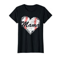 Baseball Mama Heart Mothers Day Funny T-Shirt - Graphic Print Men Women - T-Shirt, Sweatshirt, Hoodie