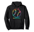 Baseball Tie Dye Aunt Life Mothers Day Hoodie - Graphic Print for Adults - T-Shirt, Sweatshirt, Hoodie