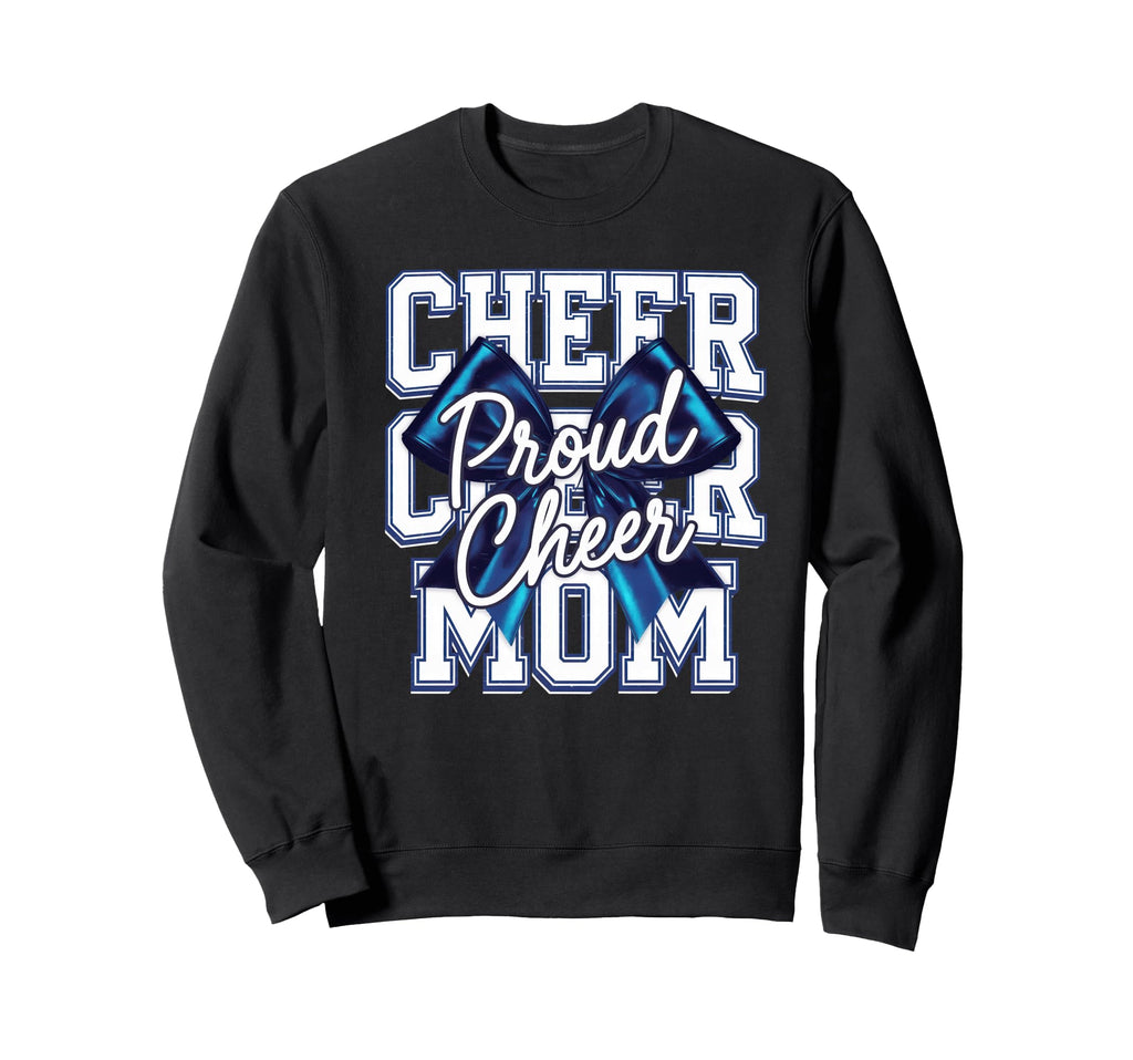 Cheer Mom Mother Bow Cheerleader Game Sweatshirt - Custom Art Print Unisex - T-Shirt, Sweatshirt, Hoodie