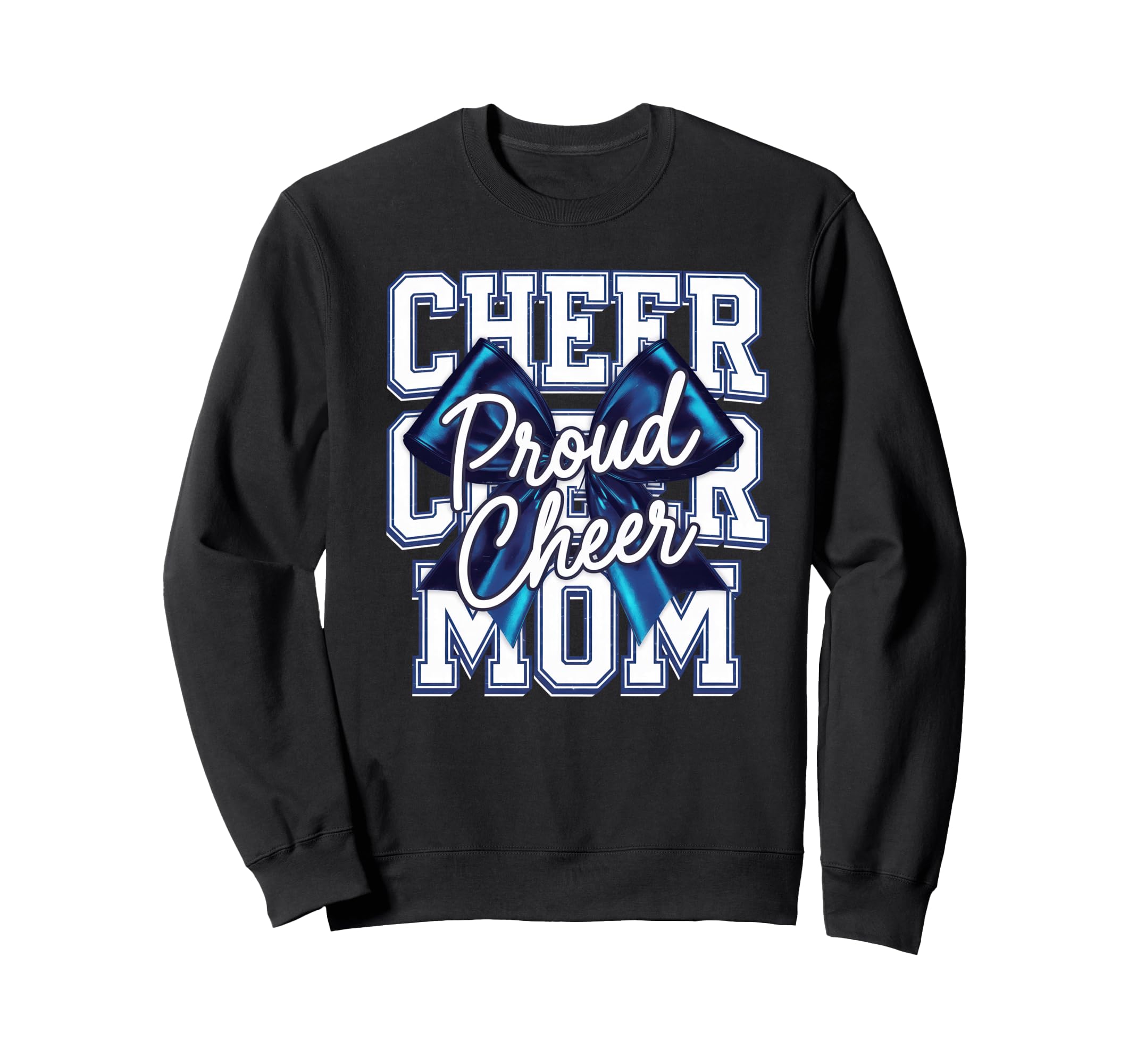 Cheer Mom Mother Bow Cheerleader Game Sweatshirt - Custom Art Print Unisex - T-Shirt, Sweatshirt, Hoodie