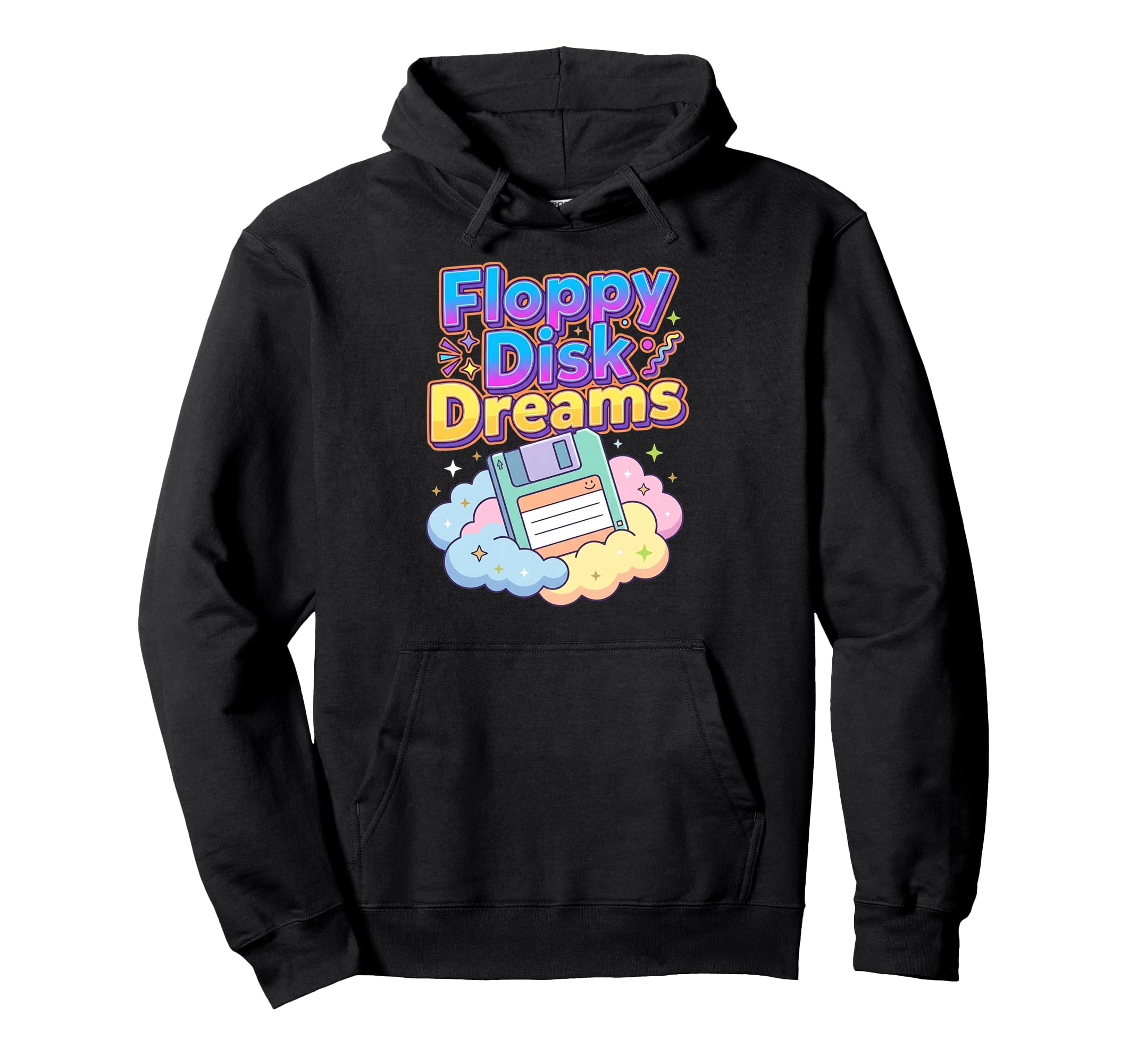Floppy Disk Dreams 90S Vibes Era Hoodie - Casual Everyday Wear Unisex - T-Shirt, Sweatshirt, Hoodie