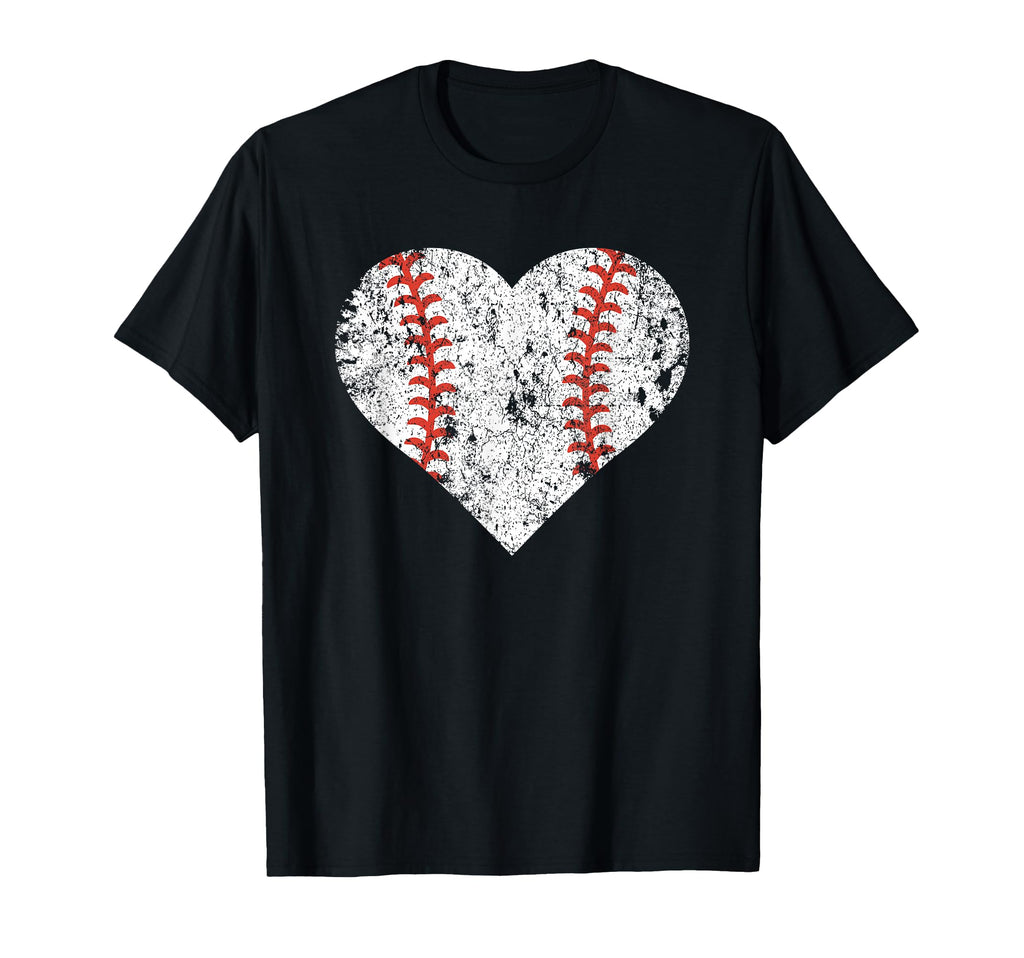 Baseball Heart Baseball Lover T-Shirt - Graphic Print Men Women - T-Shirt, Sweatshirt, Hoodie