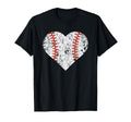 Baseball Heart Baseball Lover T-Shirt - Graphic Print Men Women - T-Shirt, Sweatshirt, Hoodie