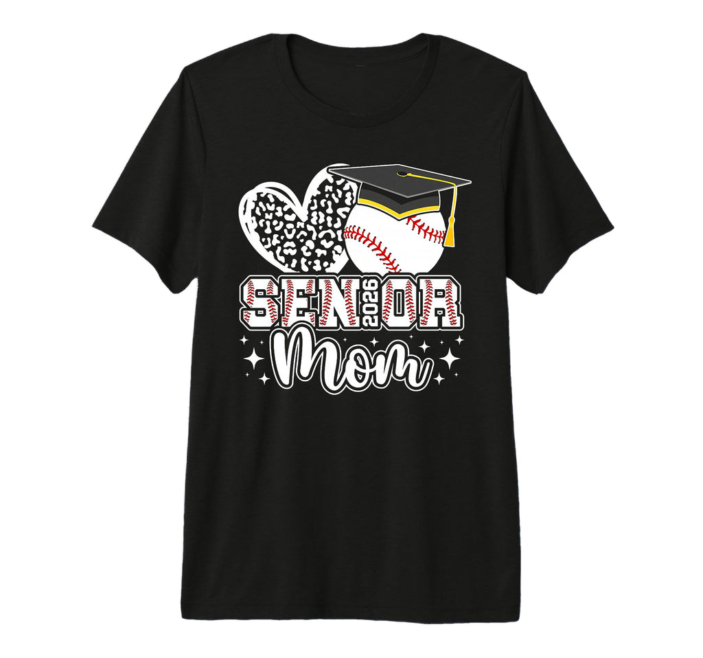 Baseball Senior Mom 2026 Baseball T-Shirt - Aesthetic Graphic Unisex - T-Shirt, Sweatshirt, Hoodie