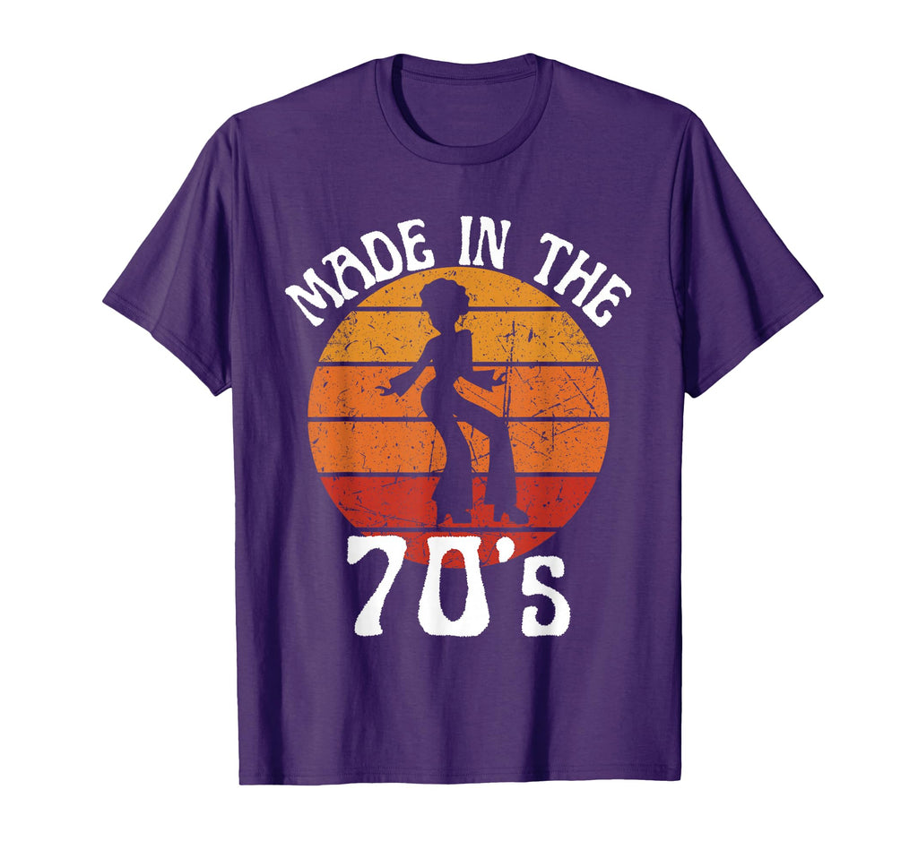 Made 70S Womens Black Afro African T-Shirt - Fun Novelty Design Unisex - T-Shirt, Sweatshirt, Hoodie