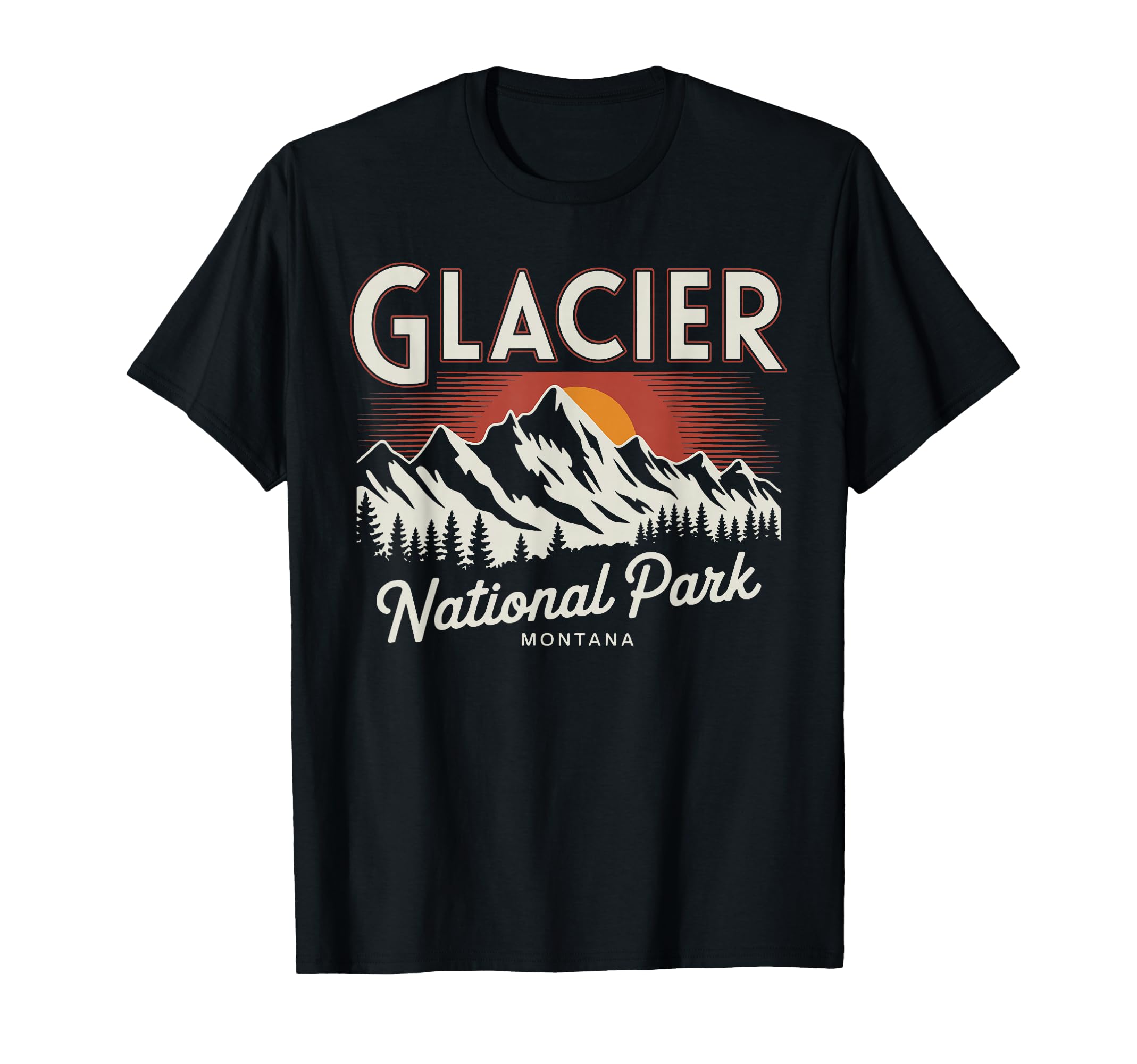Glacier National Park Montana Usa T-Shirt - Streetwear Style for Adults - T-Shirt, Sweatshirt, Hoodie