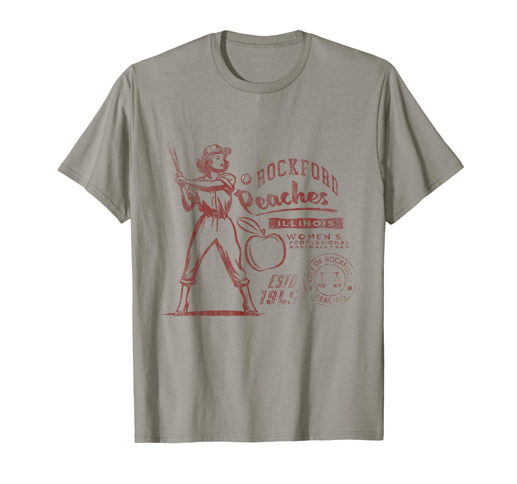 Rockford Baseball Team 1943 Peaches T-Shirt - Trendy Graphic for Adults - T-Shirt, Sweatshirt, Hoodie