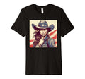 Cowgirl Cowboy Patriotic Cow And T-Shirt - Casual Everyday Wear Men Women - T-Shirt, Sweatshirt, Hoodie