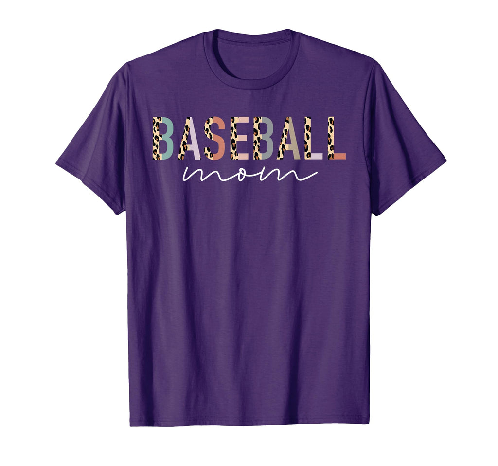 Baseball Mom Gifts Leopard Baseball Mama T-Shirt - Novelty Apparel Unisex - T-Shirt, Sweatshirt, Hoodie