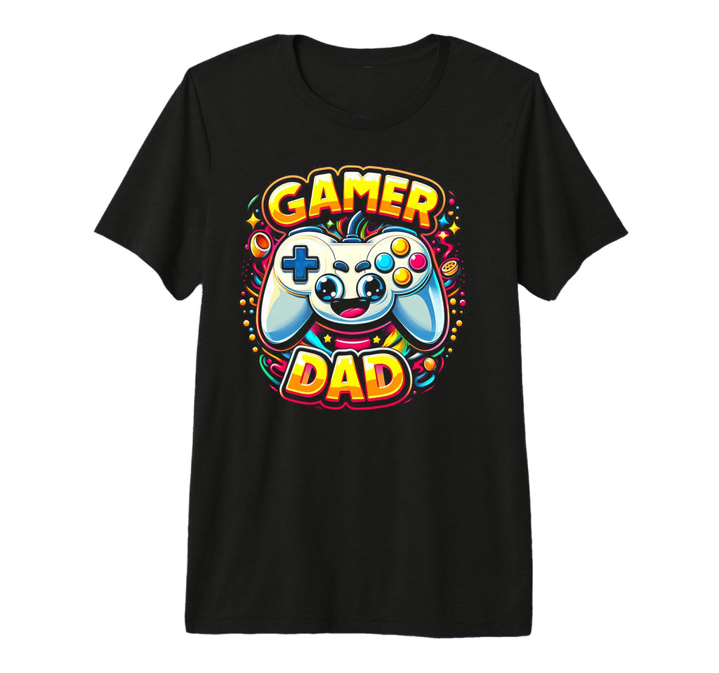 Gamer Dad Game Controller Gaming T-Shirt - Aesthetic Graphic for Adults - T-Shirt, Sweatshirt, Hoodie