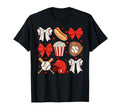 Baseball Bow Baseball Mom Mama Mothers T-Shirt - Custom Art Print Unisex - T-Shirt, Sweatshirt, Hoodie
