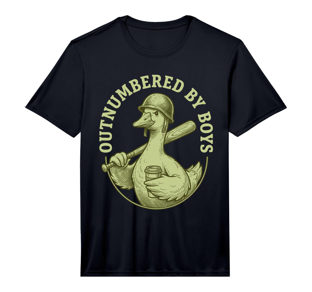 Outnumbered Funny Mom Goose Baseball T-Shirt - Aesthetic Graphic Men Women - T-Shirt, Sweatshirt, Hoodie