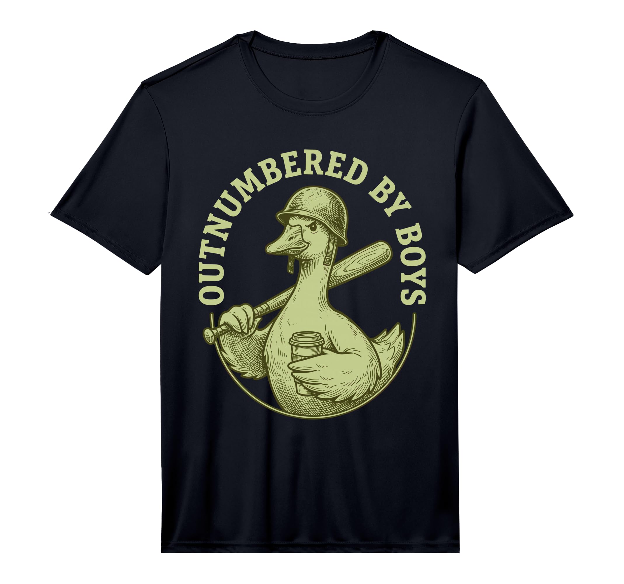 Outnumbered Funny Mom Goose Baseball T-Shirt - Aesthetic Graphic Men Women - T-Shirt, Sweatshirt, Hoodie