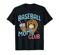 Baseball Moms Club Stamps Happy T-Shirt - Novelty Apparel for Adults - T-Shirt, Sweatshirt, Hoodie