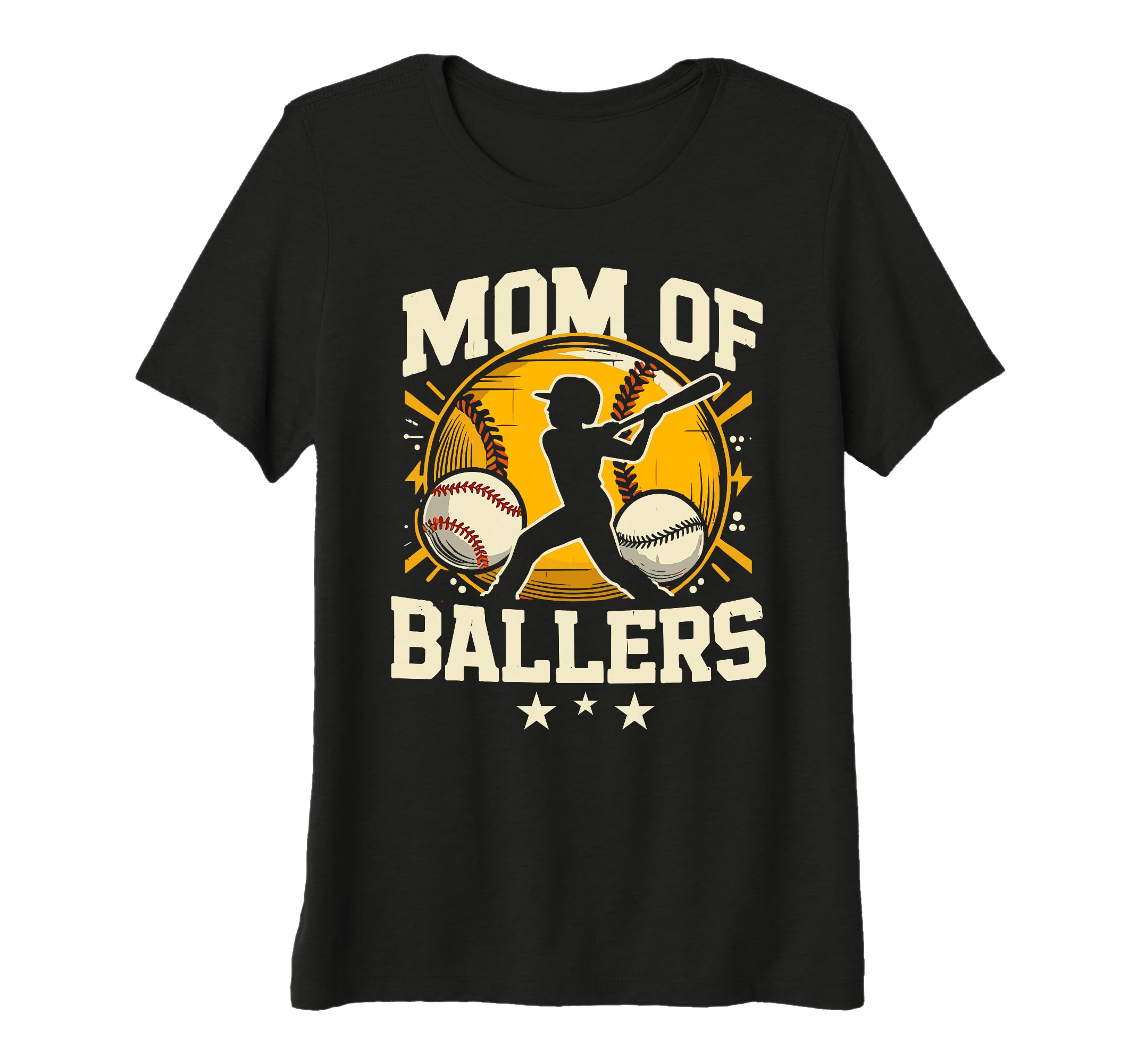Womens Mom Ballers Mom Baseball And T-Shirt - Streetwear Style for Adults - T-Shirt, Sweatshirt, Hoodie