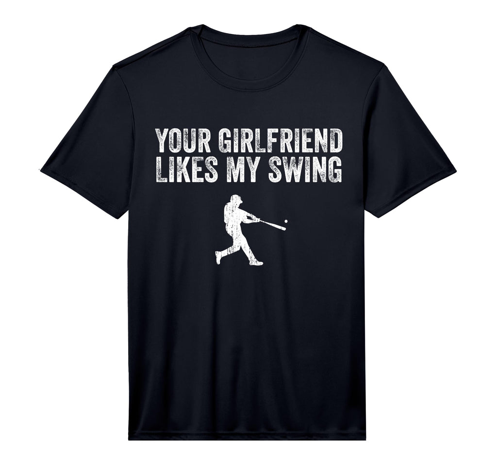 Mens Baseball Your Girlfriend Likes T-Shirt - Streetwear Style for Adults - T-Shirt, Sweatshirt, Hoodie