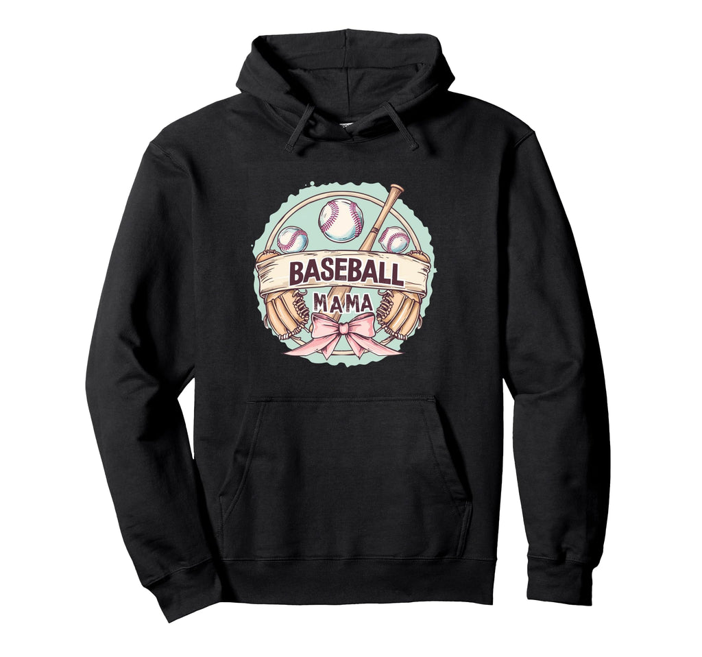 Baseball Mom Coquette Hoodie - Novelty Apparel Unisex - T-Shirt, Sweatshirt, Hoodie
