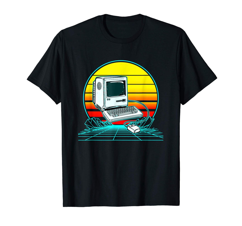 Sunset Computer T-Shirt - Graphic Print for Adults - T-Shirt, Sweatshirt, Hoodie