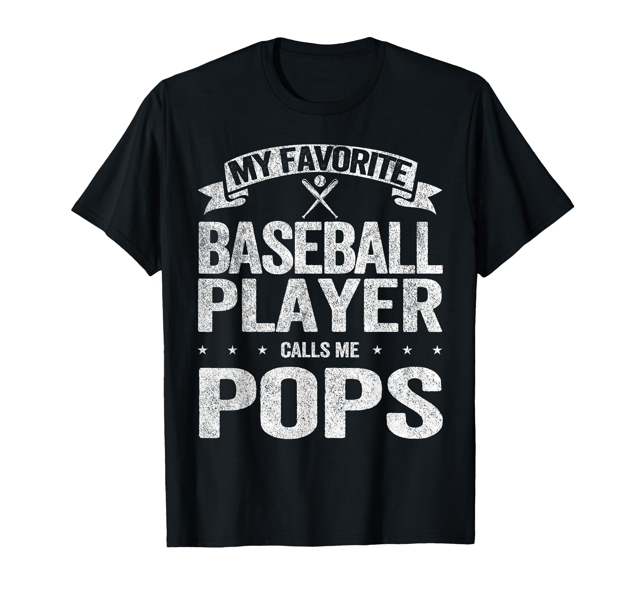My Favorite Baseball Player Calls Me Pops T-Shirt - Graphic Print Unisex - T-Shirt, Sweatshirt, Hoodie