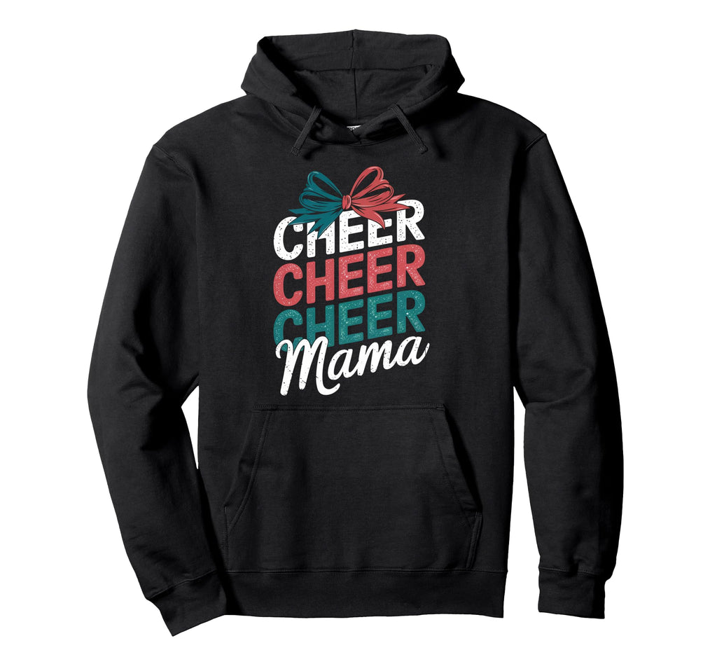 Cheer Mom Mother Bow Cheerleader Game Hoodie - Graphic Print for Adults - T-Shirt, Sweatshirt, Hoodie