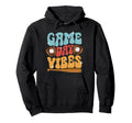 Groovy Baseball Game Day Vibes Game Day Hoodie - Graphic Print Men Women - T-Shirt, Sweatshirt, Hoodie