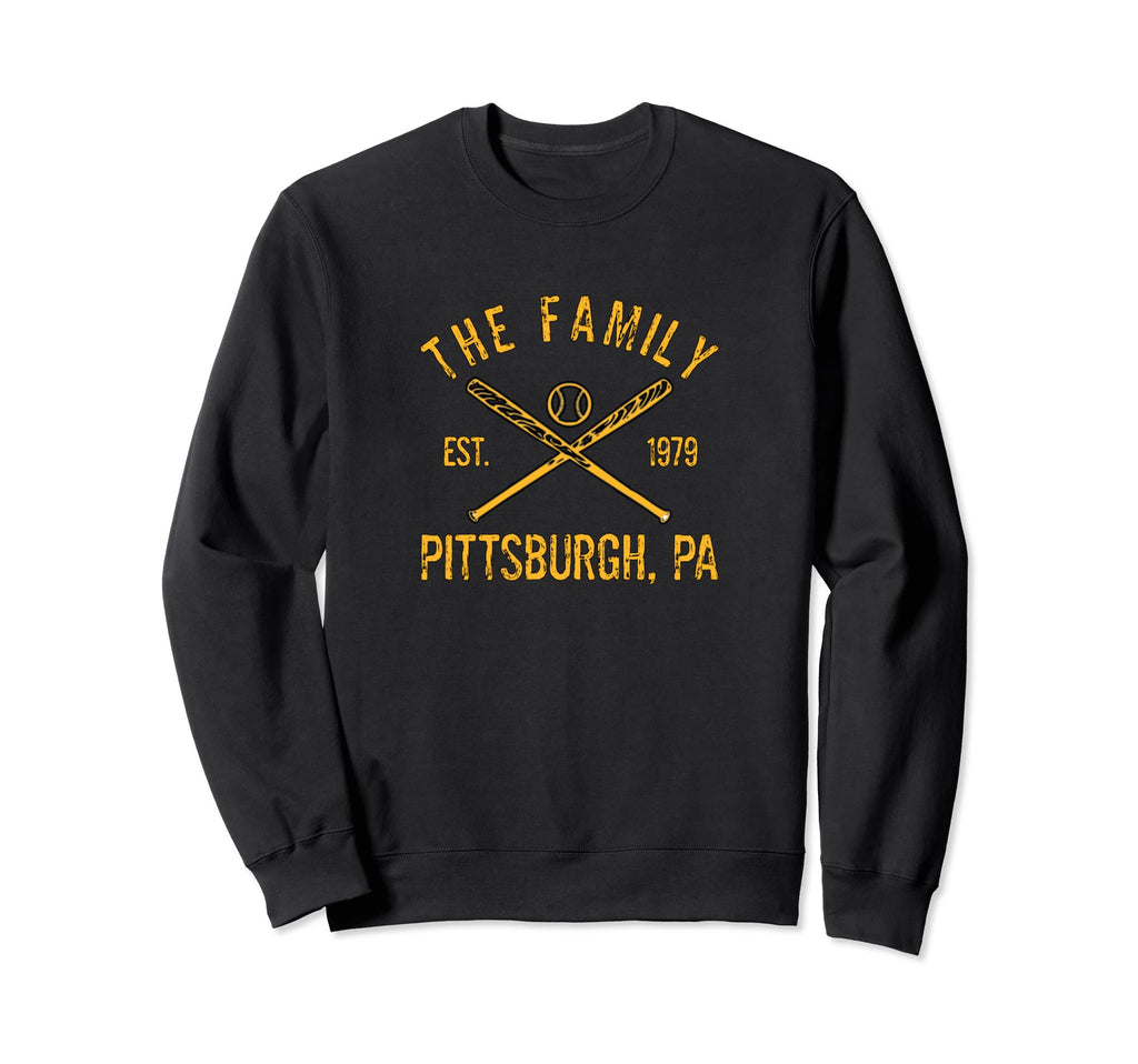 Pittsburgh Family Baseball Sweatshirt - Minimalist Print Men Women - T-Shirt, Sweatshirt, Hoodie