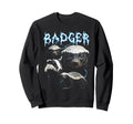 Badger 90S Heavy Metal Badger Sweatshirt - Custom Art Print Men Women - T-Shirt, Sweatshirt, Hoodie