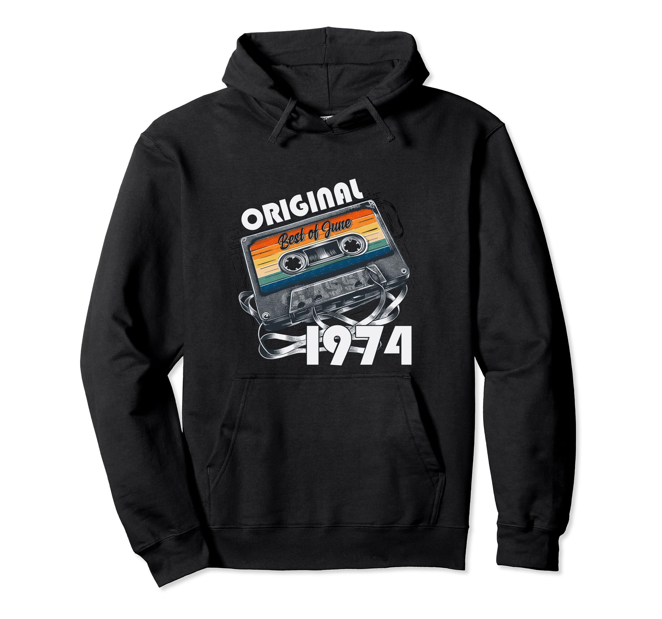 50Th Birthday June 1974 Cassette Gifts Hoodie - Casual Everyday Wear Unisex - T-Shirt, Sweatshirt, Hoodie