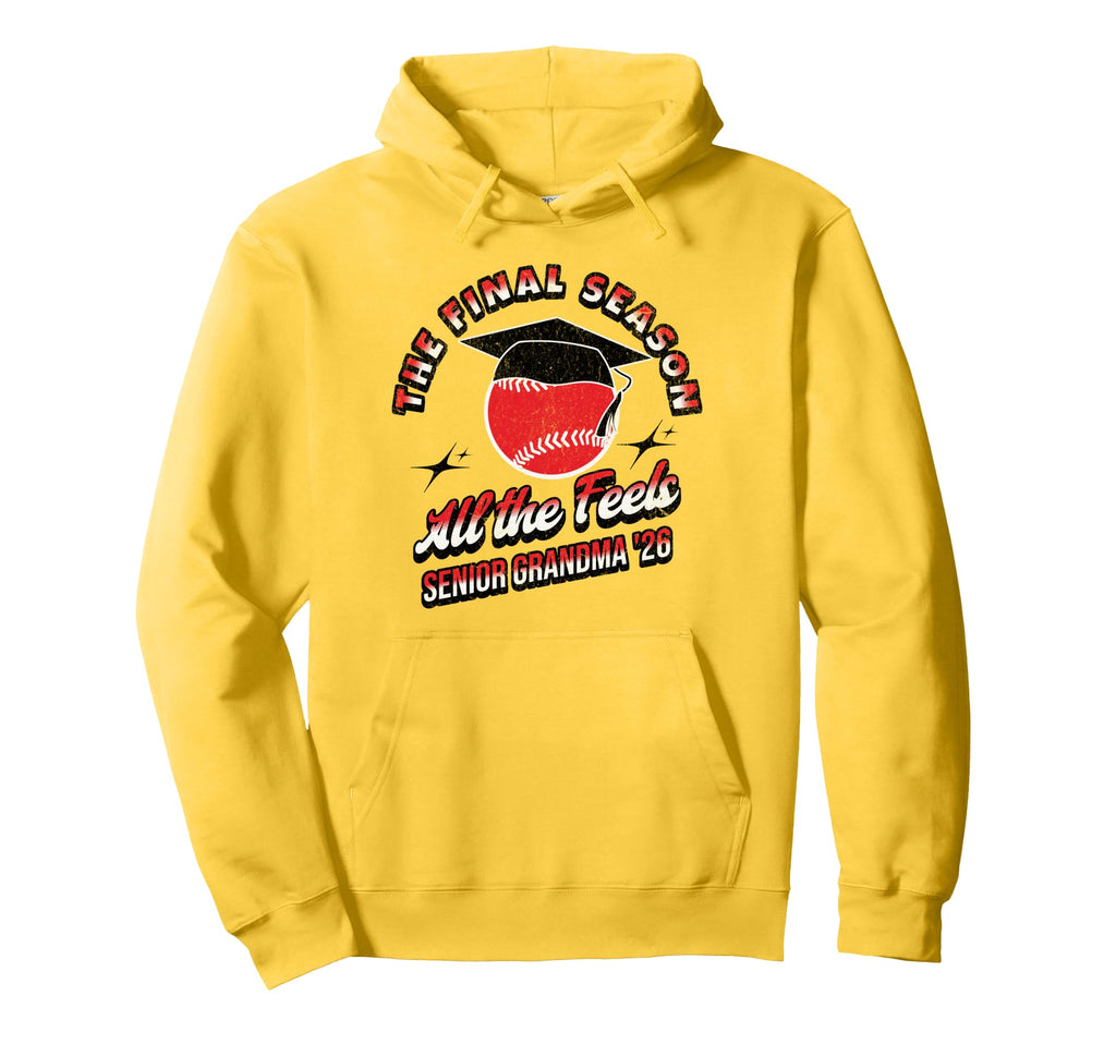 Baseball Senior Grandma Final Hoodie - Casual Everyday Wear for Adults - T-Shirt, Sweatshirt, Hoodie