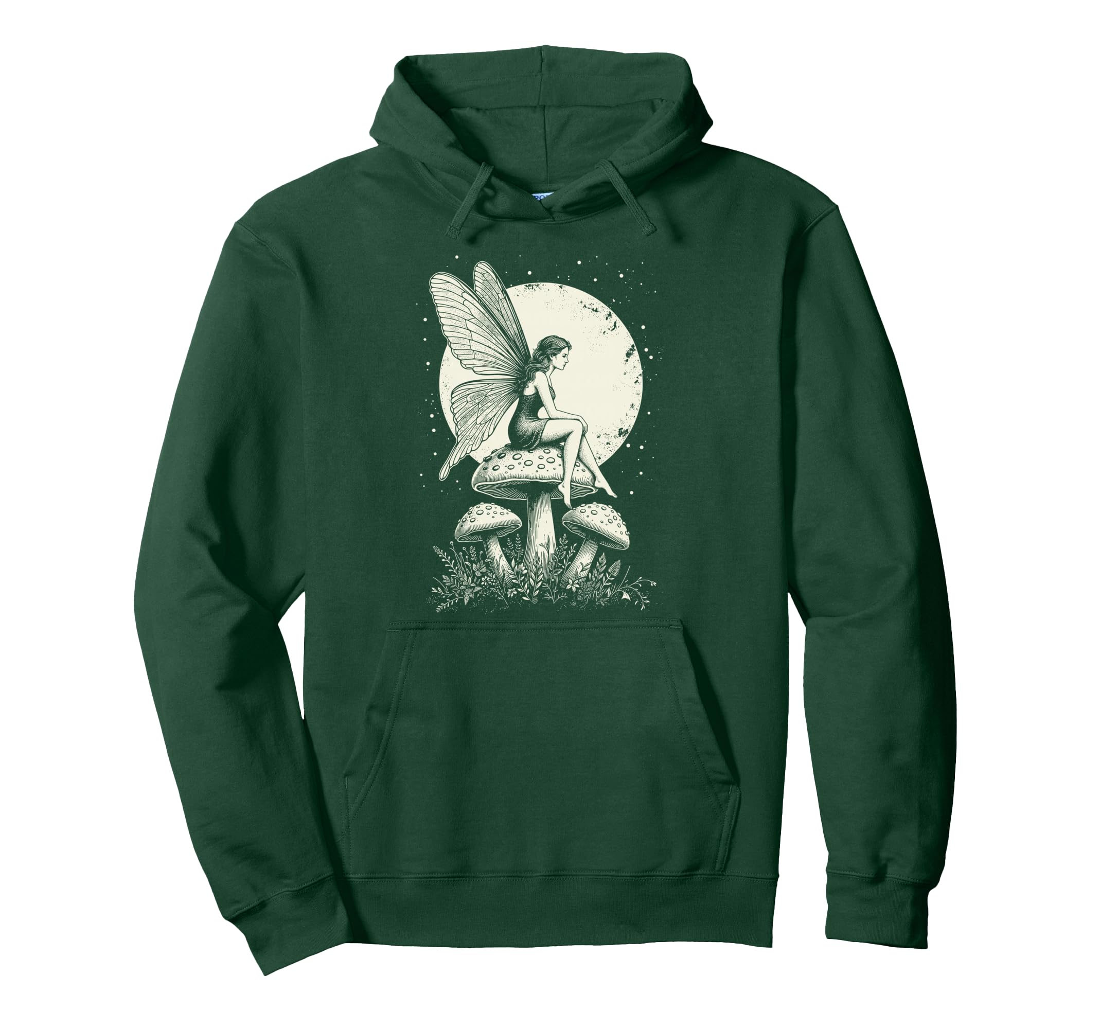 Fairycore Butterfly Fairy Mushroom Hoodie - Trendy Graphic for Adults - T-Shirt, Sweatshirt, Hoodie