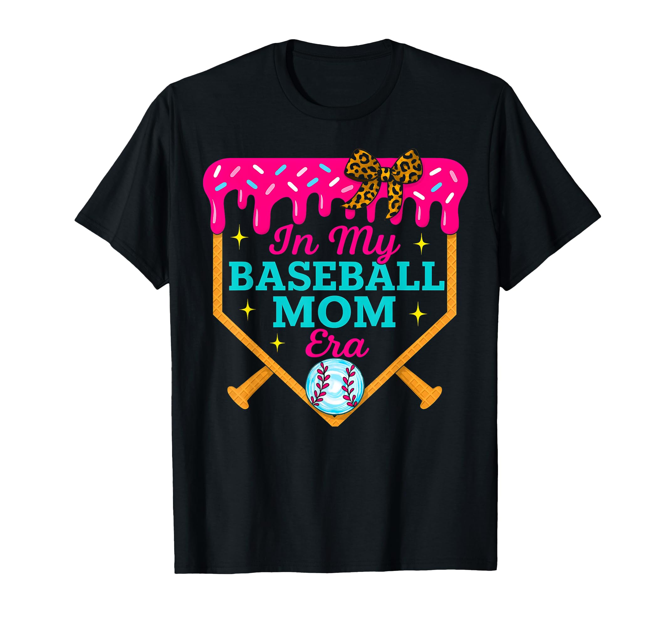 My Baseball Mama Era Ice Cream Drip T-Shirt - Graphic Print Men Women - T-Shirt, Sweatshirt, Hoodie
